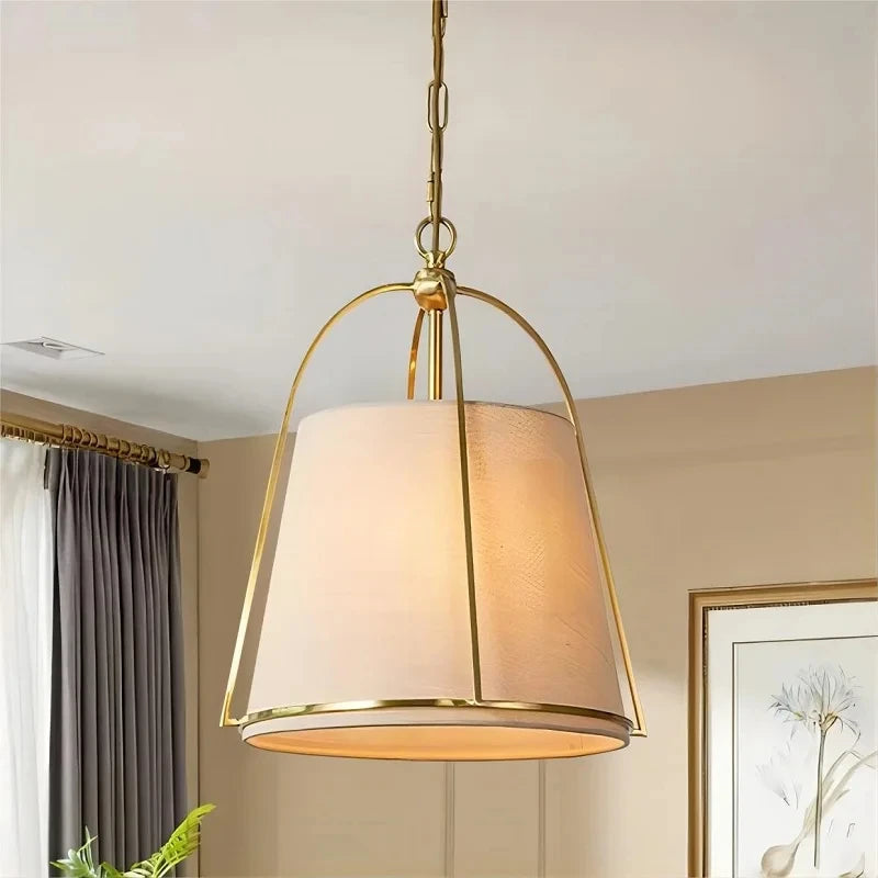 American Style Cloth Chandelier for Restaurants, Bars, and Cozy Home Spaces