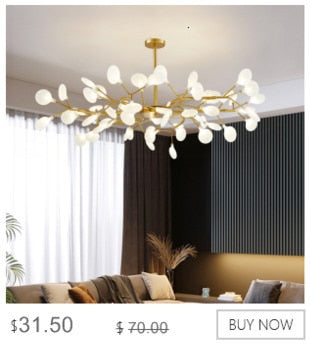 Modern Minimalist LED Ceiling Chandelier for Living Room, Bedroom, or Dining Room