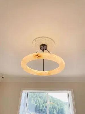 Copper, Leather & Marble Magic – The Ultimate Living Room Pendant Light