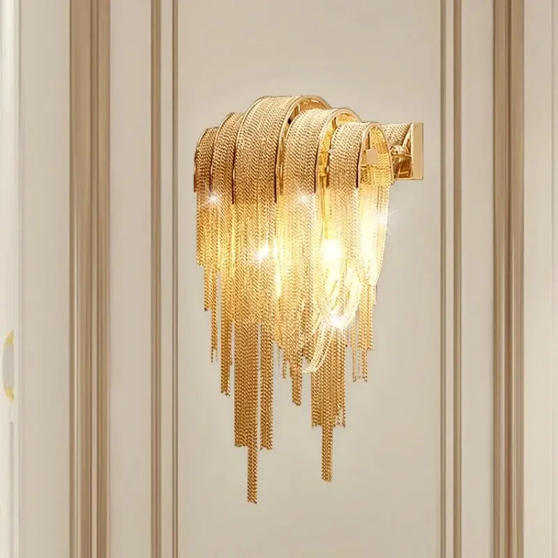Gold & Silver Tassel Hanging Light For Your Living Room