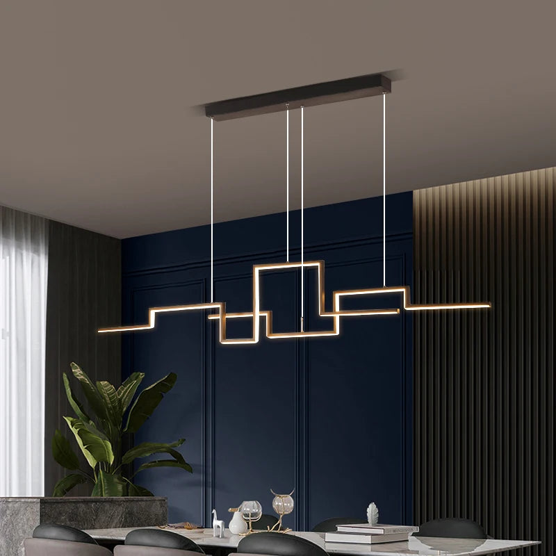 Bold & Beautiful Geometric Chandelier for Kitchens, Bars, and Offices