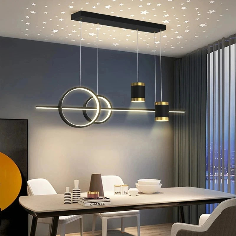 Luxury Lustre Pendant Light Elegant & Adjustable Chandelier for Dining Tables