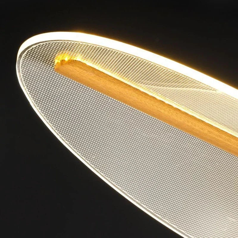 Nordic Long Curve LED Chandelier Perfect for Dining & Tea Rooms