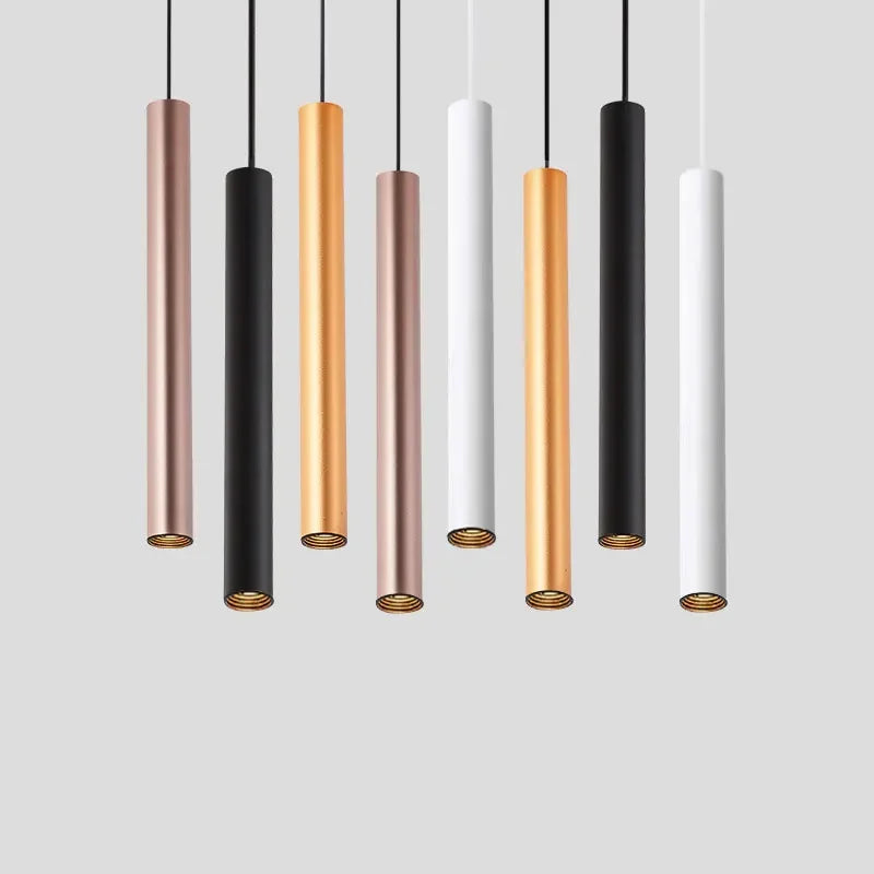 Circular Tube Hanging Light Perfect for Home & Workspaces