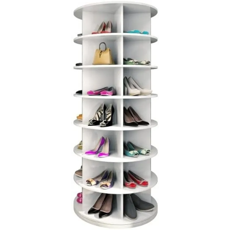 360° Rotating Shoe Organizer Rack Tower