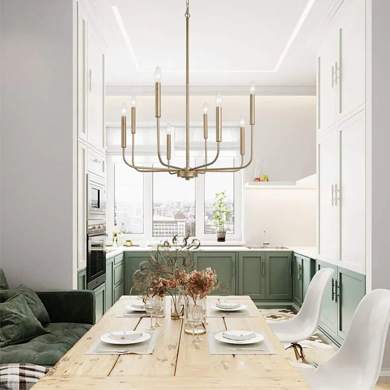 Elegant Iron Art Chandelier Perfect LED Pendant Lamp for Home Décor