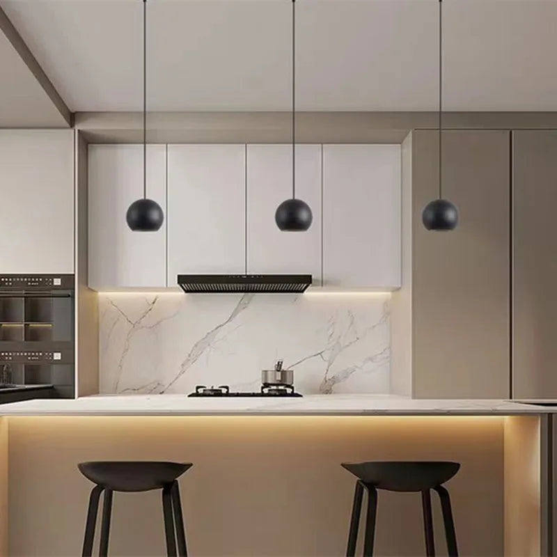 Sleek Round LED Chandelier Perfect for Bedrooms & TV Wall Decor