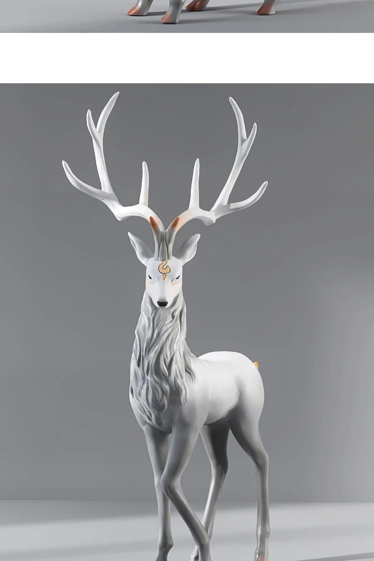 Handcrafted 120cm Deer Ornament Perfect Living Room Centerpiece