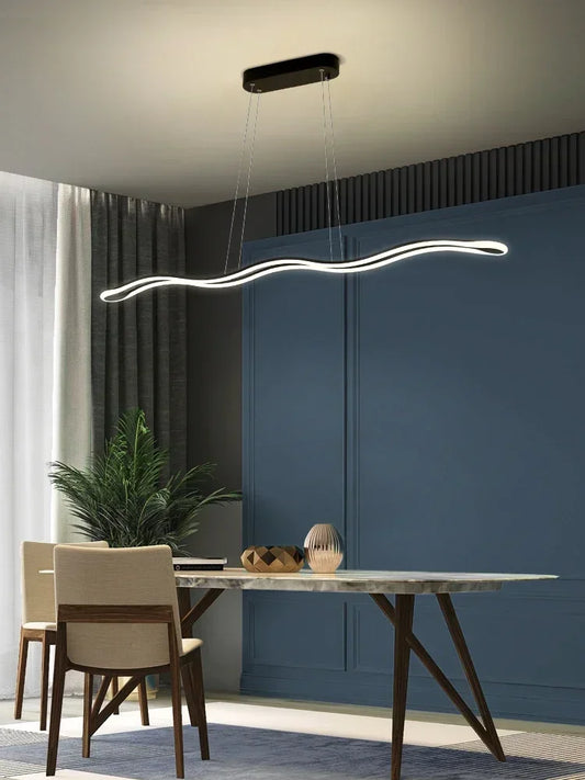 Adjustable Unique wave design chandelier For Your Home & Office