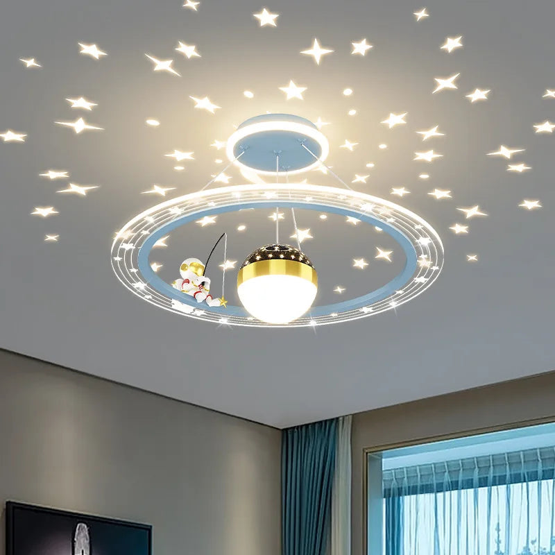 Stylish & Fun Astronaut Pendant Lamp Perfect for Space Themed Bedrooms