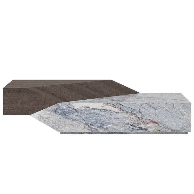 Eco-Friendly Italian Designer Coffee Table – Minimalist Natural Travertine Centerpiece