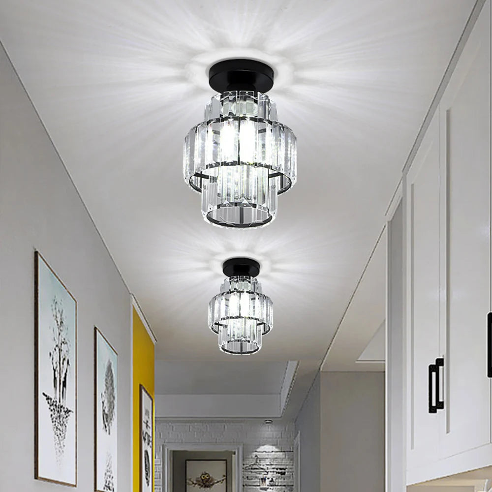 Crystal Corridor Ceiling Chandelier