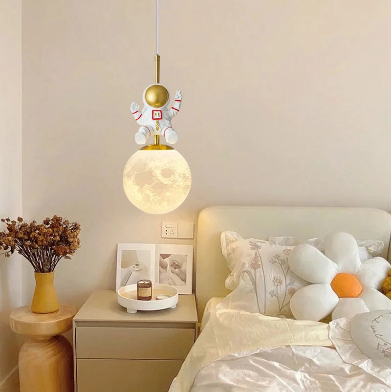 Adorable Bear Moon, and Astronaut Chandelier for Boys and Girls