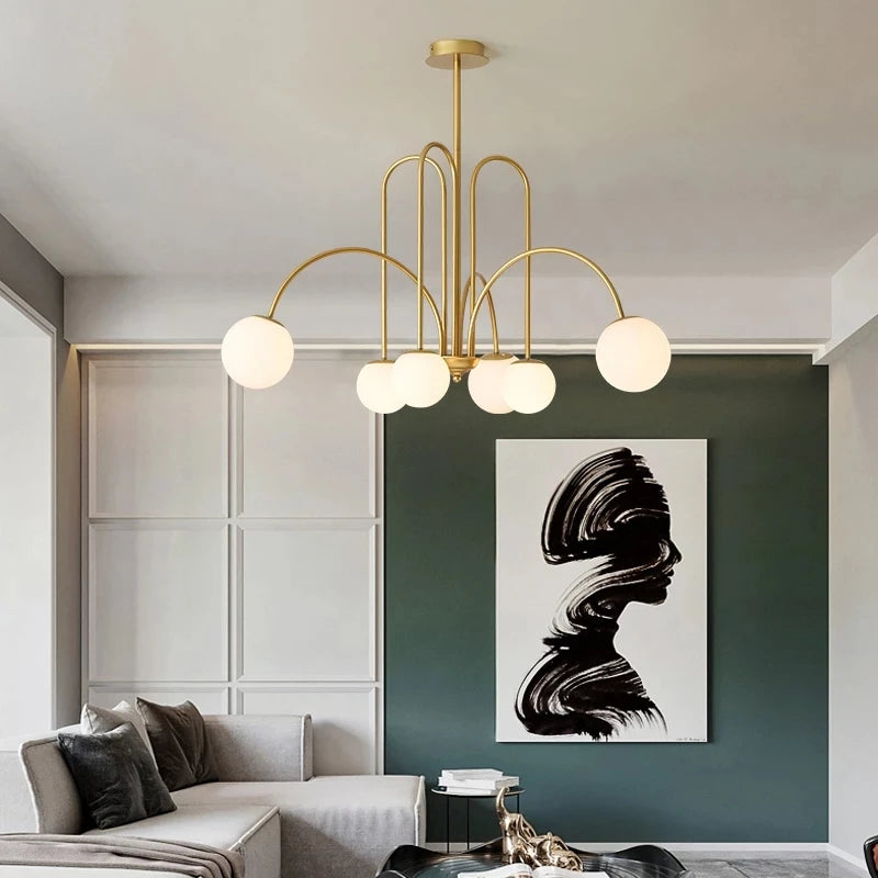 Magic Beans Glass Ball Chandelier for Kitchen, Dining & Living Rooms