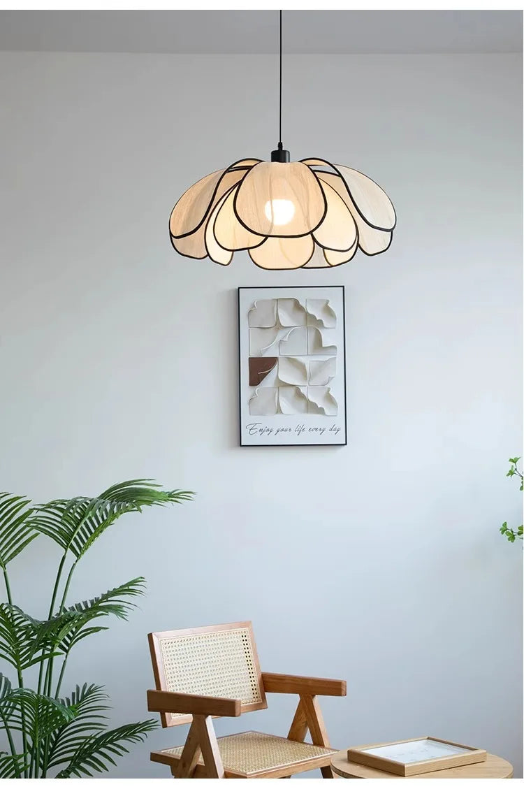 Cream Petal Chandelier for Dining & Bar Areas