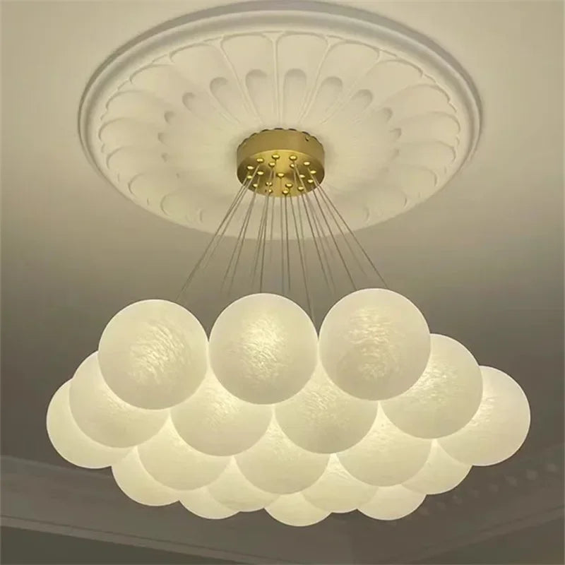 Stylish Glass Ball Bubble Chandelier for Living Room or Dining Area