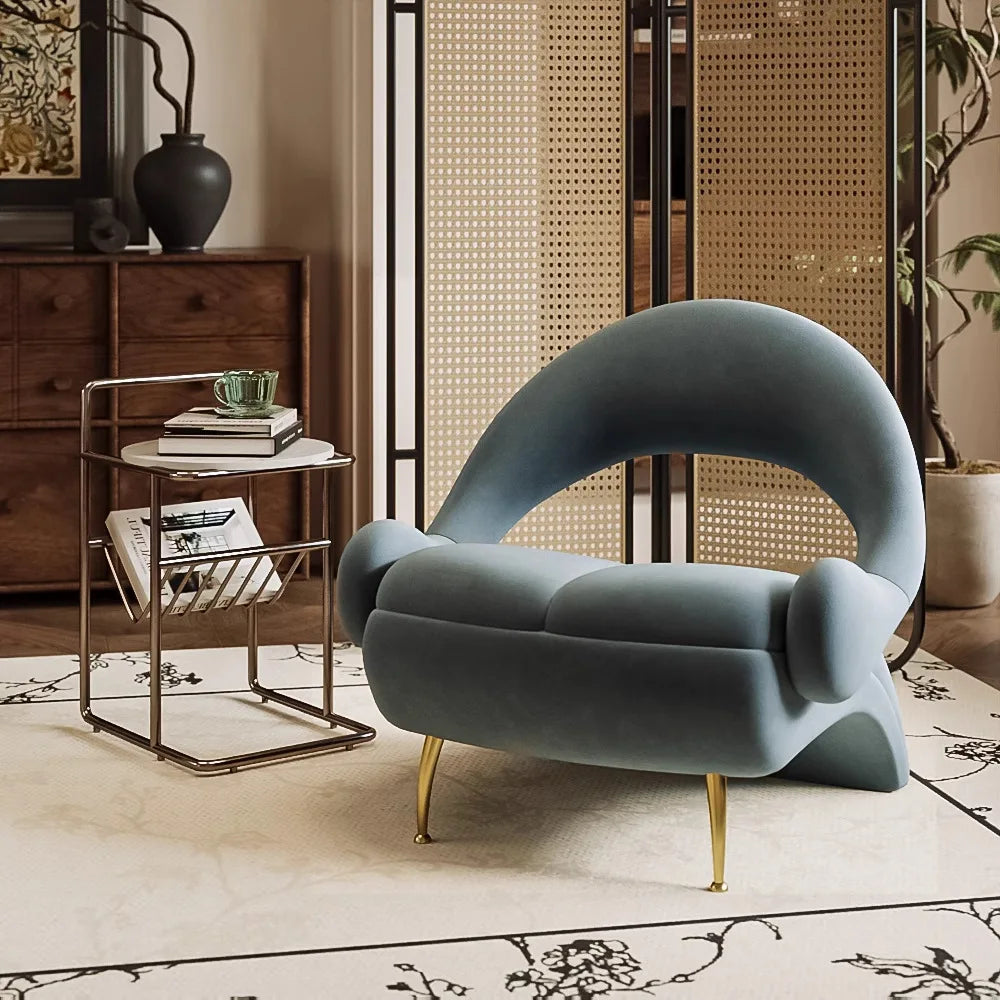 Portable Solid Wood Sofa Chair – Unique Designer Armchair for Any Space