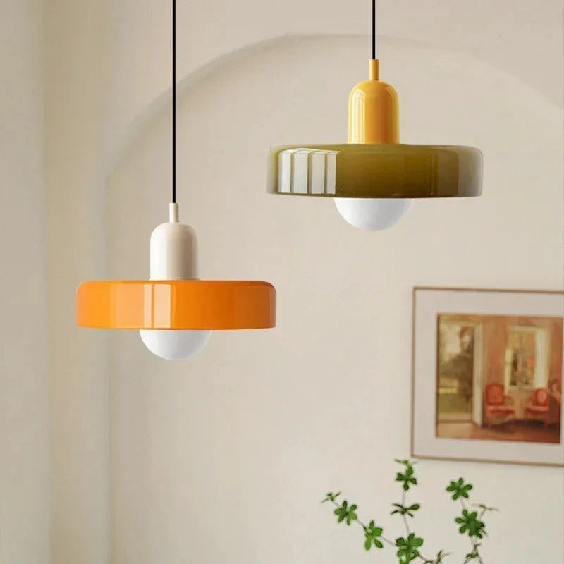 Retro Glass Chandelier for Dining & Kitchen Spaces