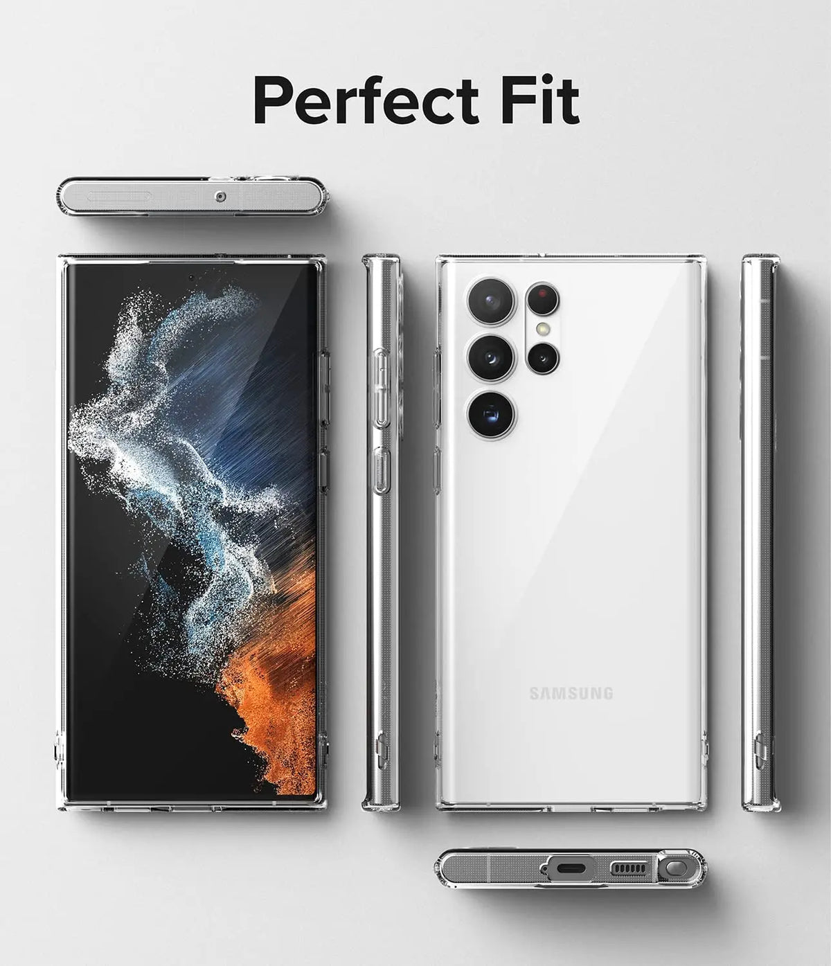 Ultra-Thin Clear Case: Full Camera Protection for Samsung Galaxy S24, S23 FE, S22 Ultra & More!