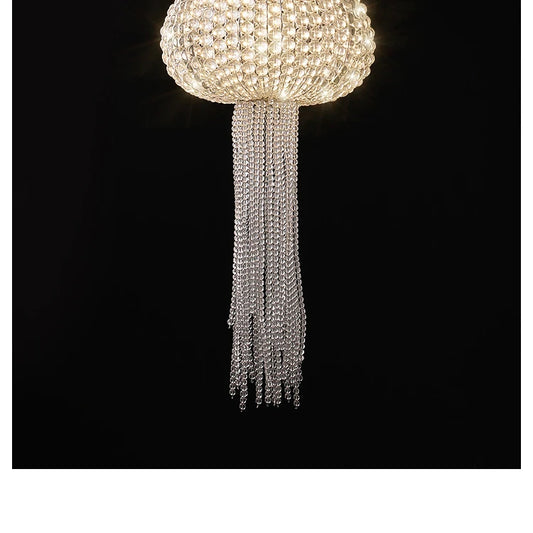 Jellyfish Moonlight Crystal Chandelier for Upscale Dining & Living Spaces