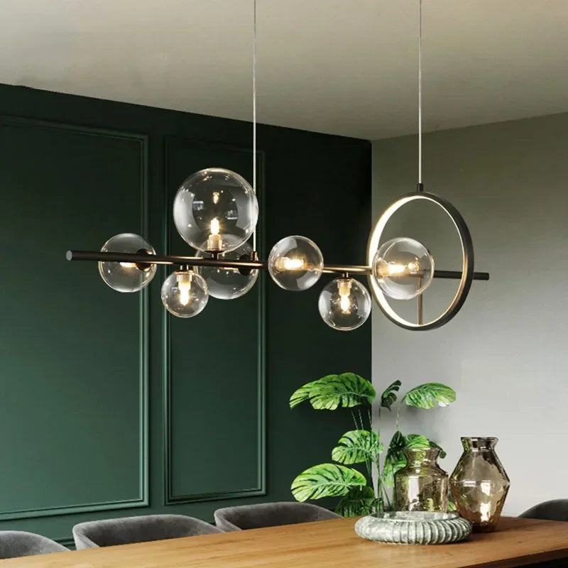 Luxury Glass Bubble Chandelier Perfect for Kitchen & Dining