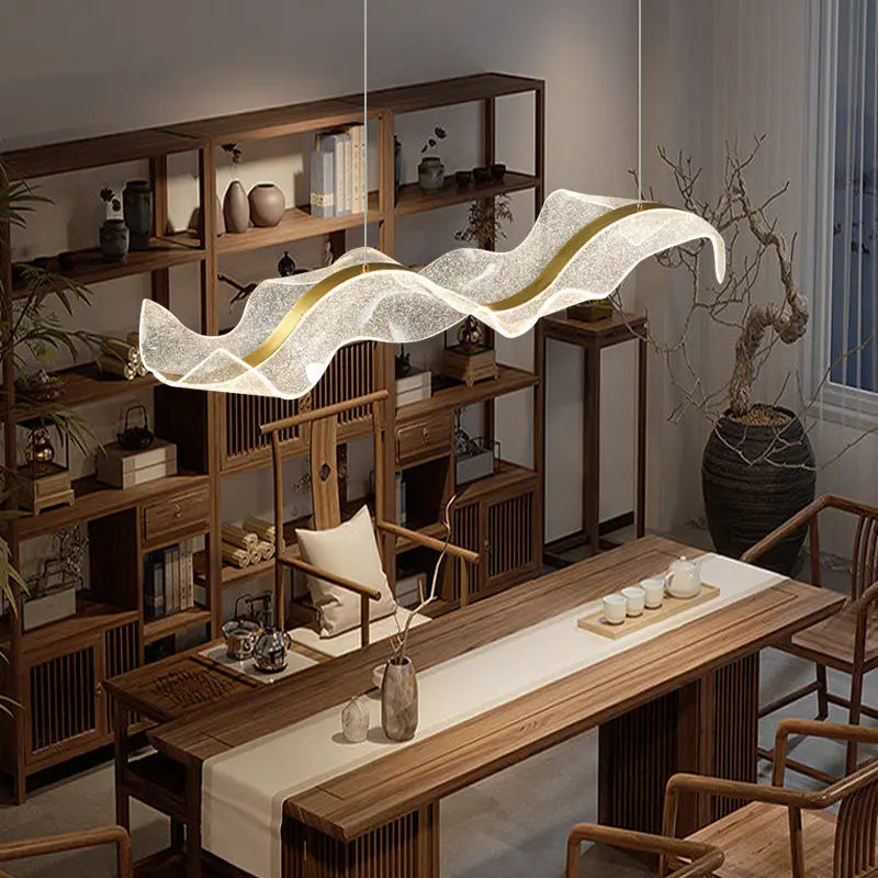 Long Wave LED Pendant Light for Bars, Offices & Living Rooms