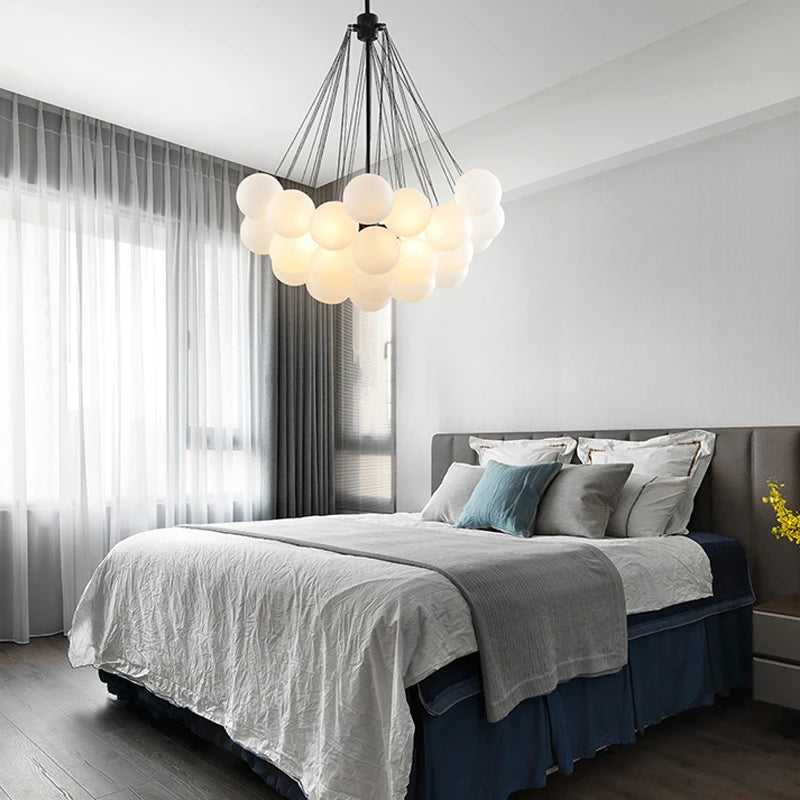 Sleek Black Gold Glass Pendant Lighting