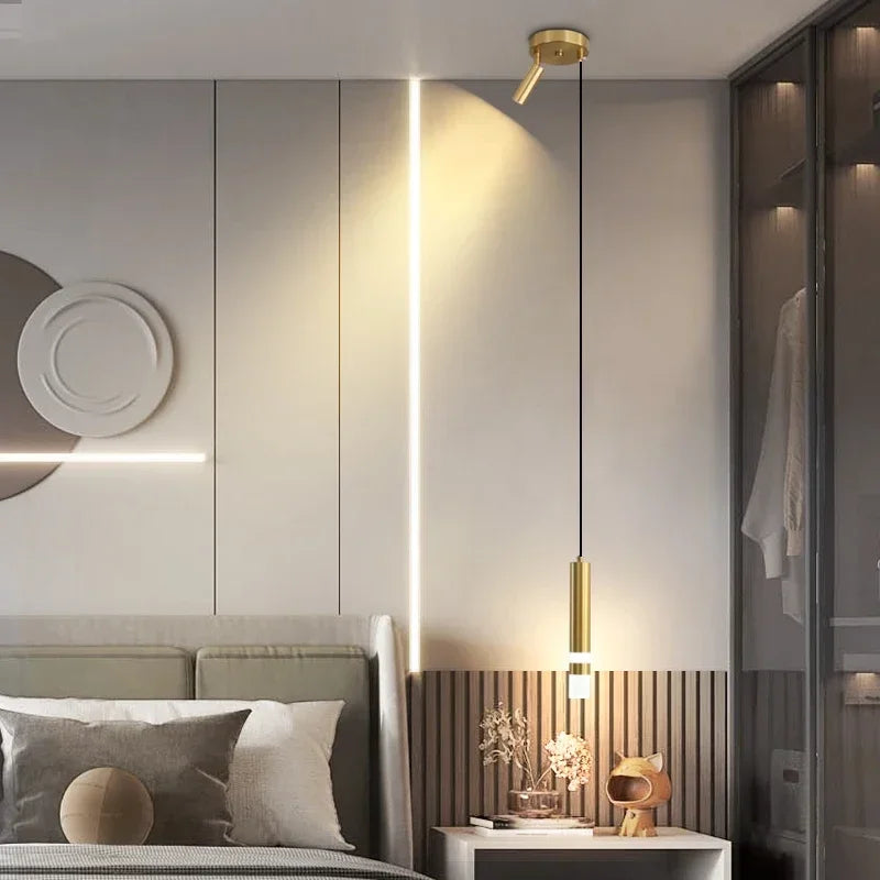 Double Spotlight Pendant Light Perfect for Bedroom, Bedside & Living Room