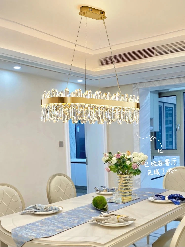 Sparkling Crystal Chandelier for Living Rooms, Dining Areas & More