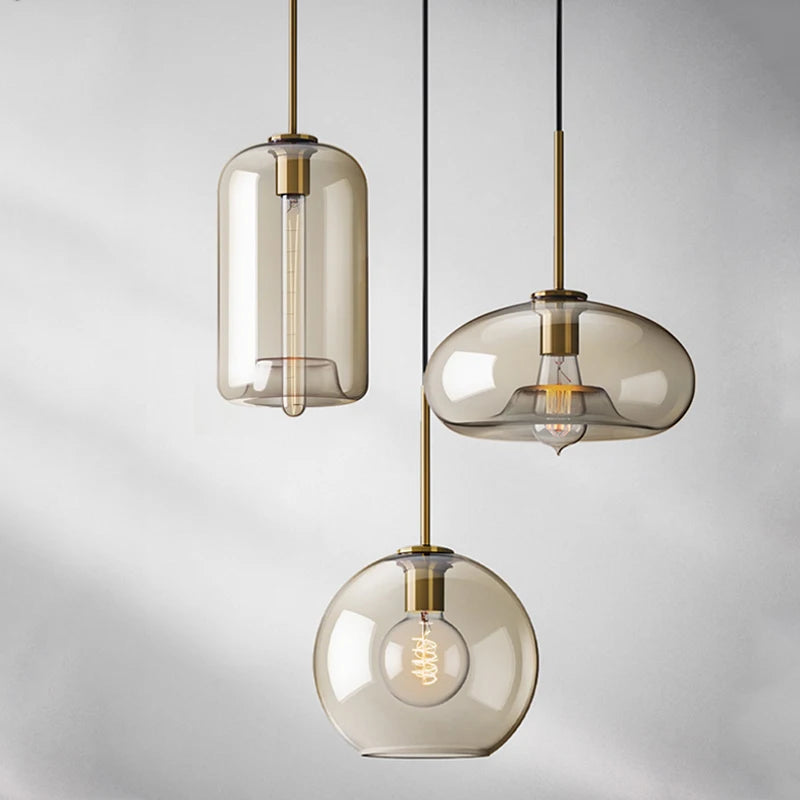 Modern Loft Glass Pendant Light for Home & Restaurants