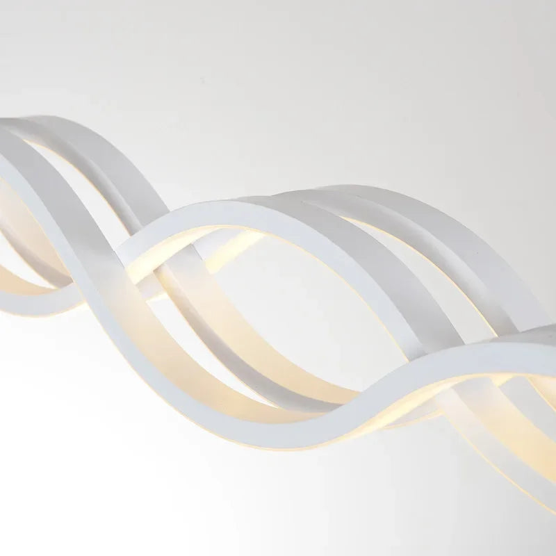 Fish Line Style Wave Chandelier for Dining, Office & Living Rooms
