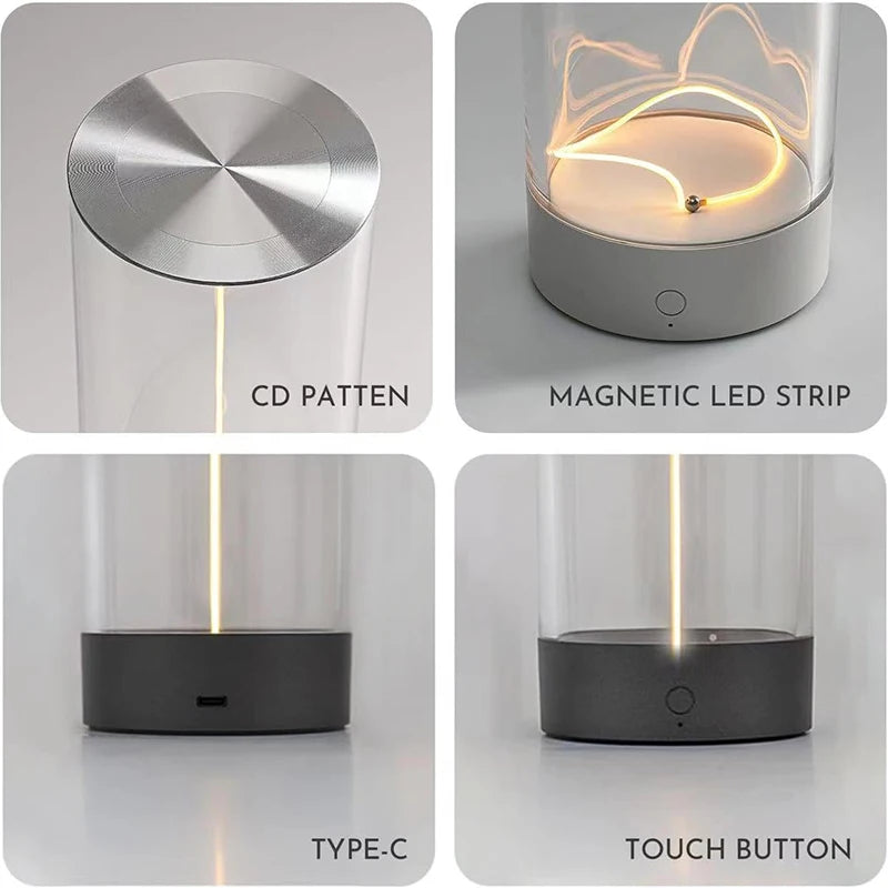 Rechargeable Minimalist Cordless Desk Lamp for Office, Bedroom, and Living Room