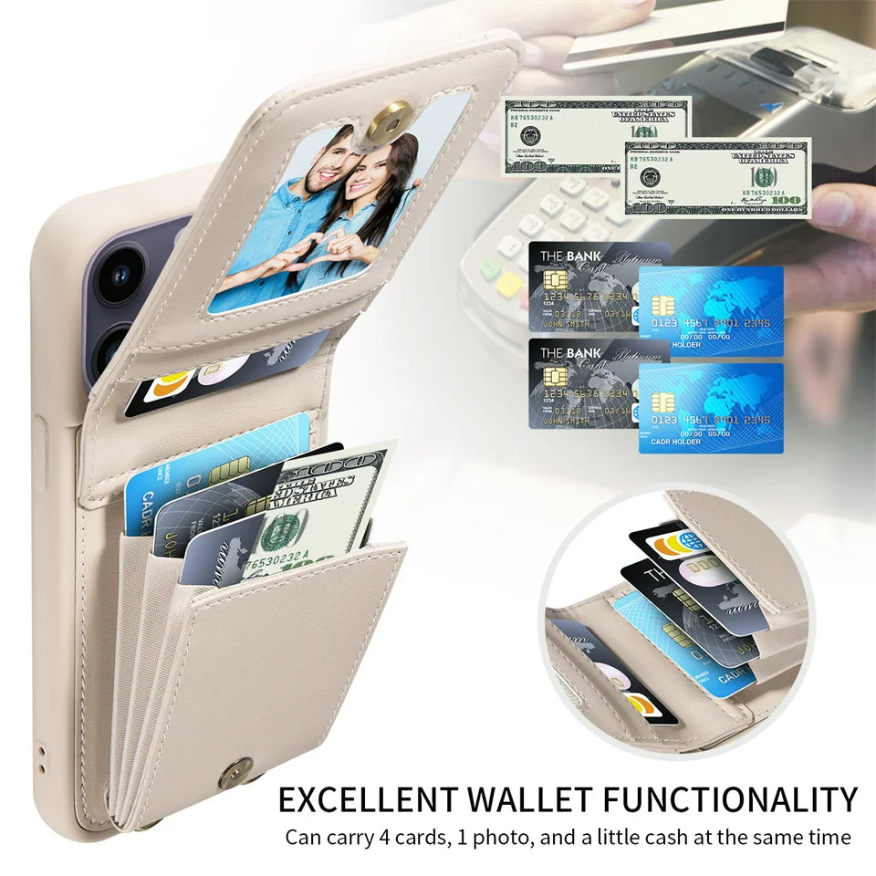 iPhone 16, 16 Pro, 16 Pro Max, 16 Plus Purse Case For Pro Max & Plus Series For Women