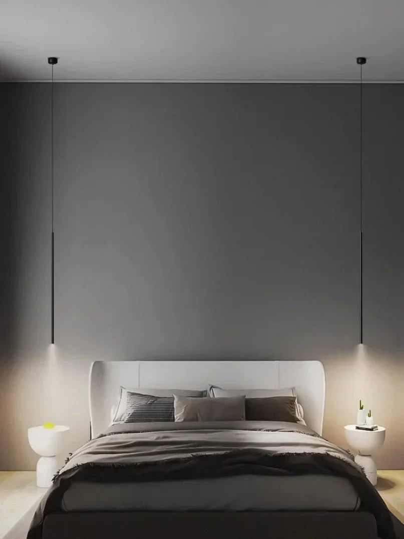 Nordic Style LED Long Chandelier for Bedrooms, Lounges & Cafés