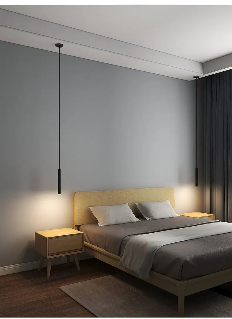 Circular Tube Hanging Light Perfect for Home & Workspaces