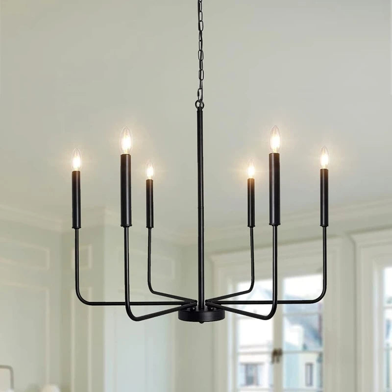Elegant Iron Art Chandelier Perfect LED Pendant Lamp for Home Décor
