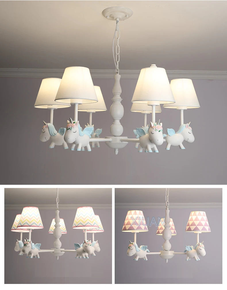 Magical Soft Fabric Chandelier for Girls’ & Boys’ Rooms