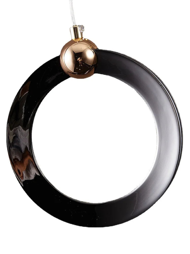 Luxury Black & Gold Long Chandelier Perfect for Villas, Lofts, and Living Rooms