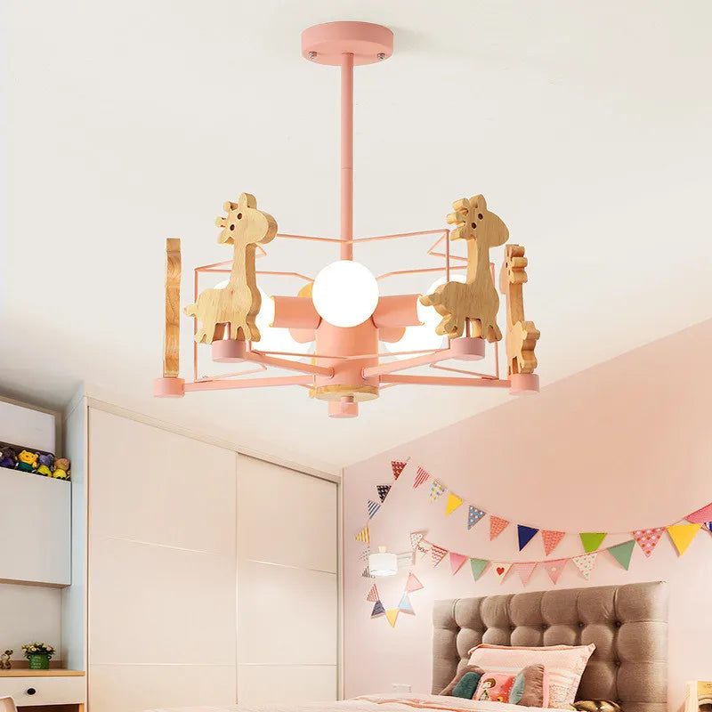 Whimsical Deer Pendant Light for Kids' Bedrooms
