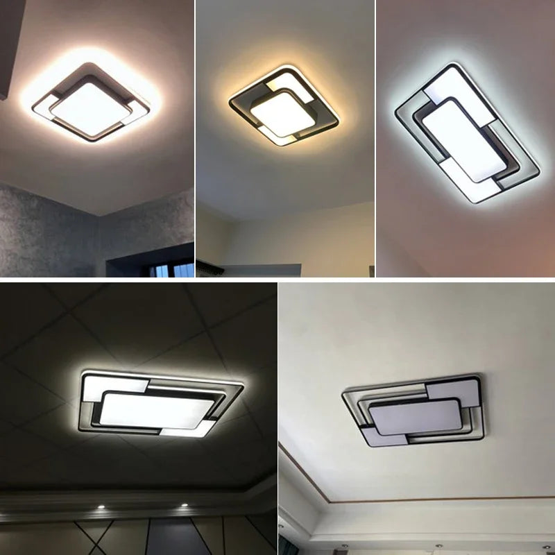 Stylish Square LED Chandelier for Living Room, Dining & Bedroom