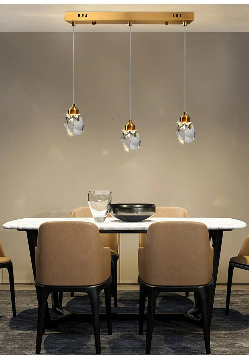 Dazzling LED Crystal Light Glamorous Touch to Any Room