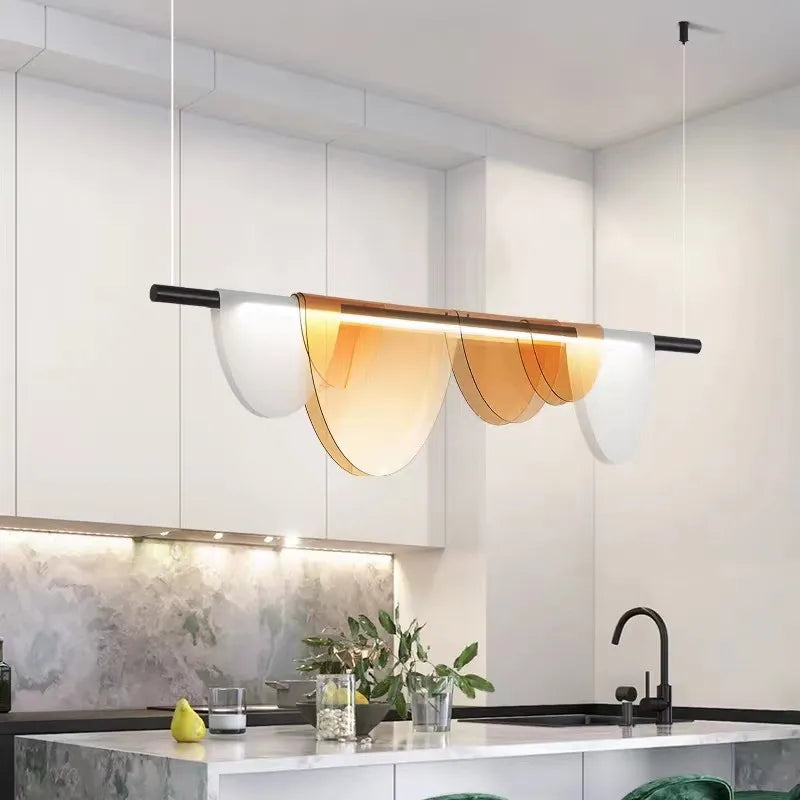 Nordic Lustre Color Strip Light – Elegant Bar Counter & Dining Room Lighting