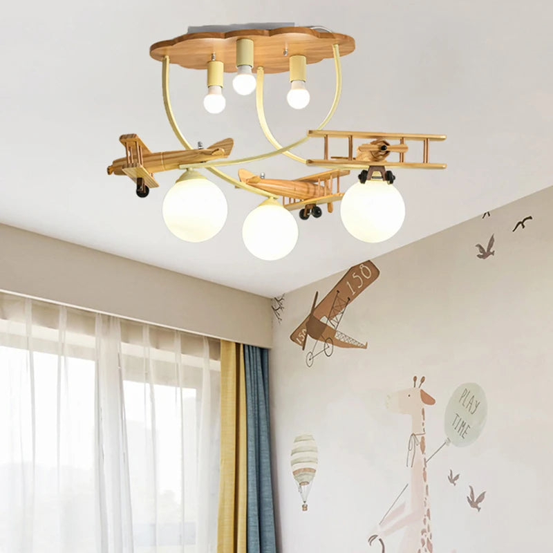 Airplane Ceiling Light for Children's Bedrooms