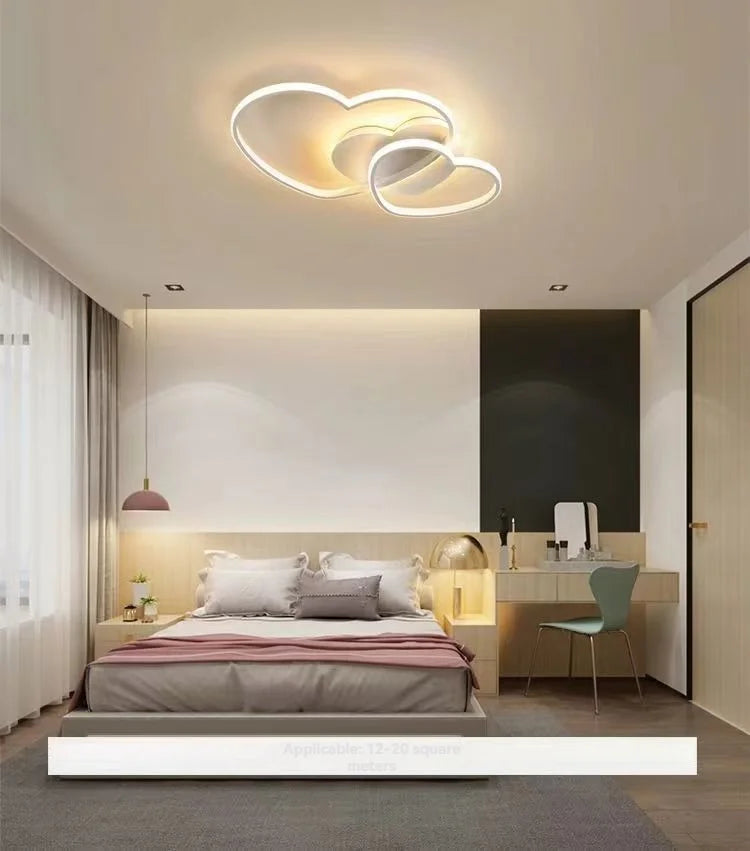 Dreamy Pink Star Chandelier Soft LED Glow for Nurseries & Bedrooms