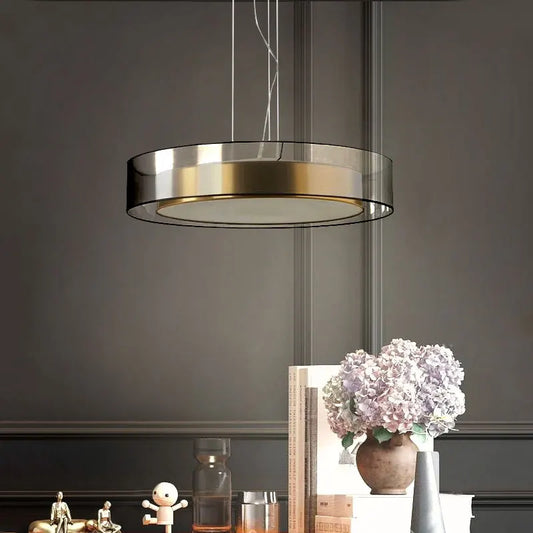 Modern Copper LED Chandelier