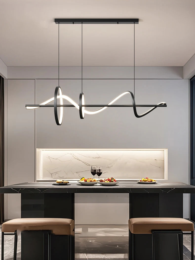 Modern Beat-Shape Pendant Lights — Stylish Home Lighting for Kitchen, Dining & Living Room