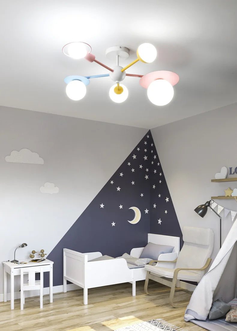 harming Glass Lampshade LED Light Perfect for Boys & Girls