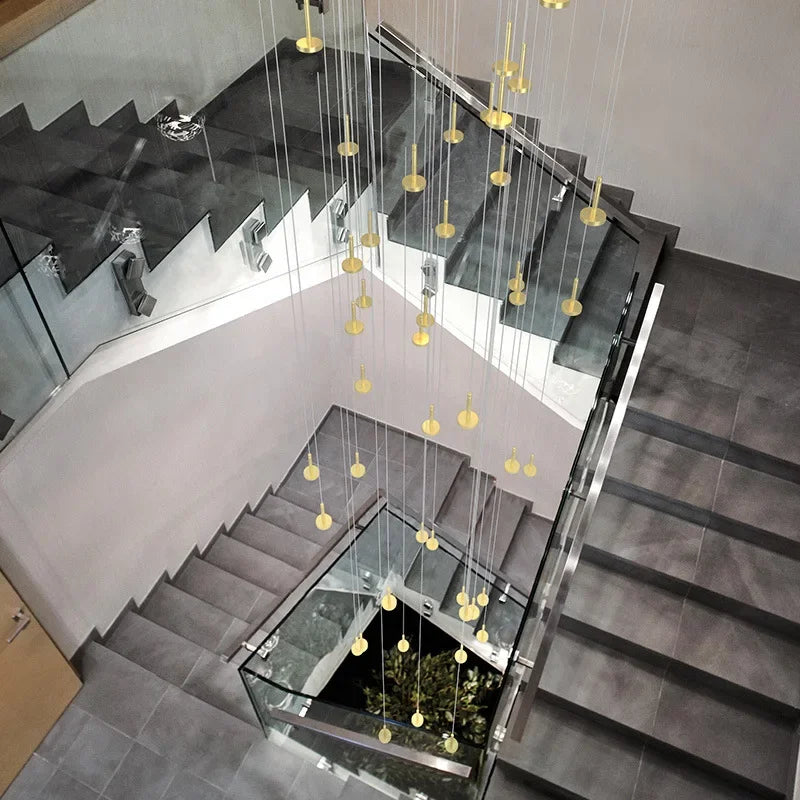 Nordic Meteor Shower Chandelier for Staircases & Living Rooms