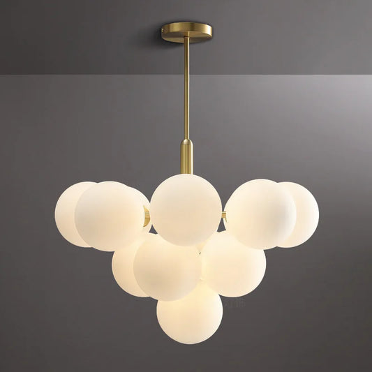 Glass Ball Pendant Light Elegant LED Chandelier for Any Room