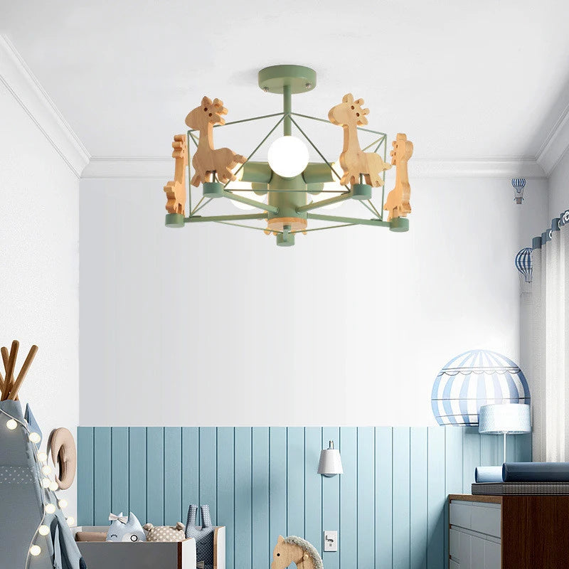 Whimsical Deer Pendant Light for Kids' Bedrooms